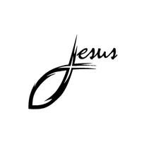 Jesus Cross Fish Racing Stickers Waterproof PVC Luggage Decals Durable Vinyl Car Decor 15cm black