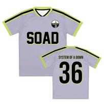 System of A Down Soad Futbolo Džersis Tour 2026 Grafiniai Futbolo Marškinėliai Streetwear Unisex Raglan Rankovės Vasariniai Marškinėliai M gray