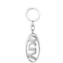 3D Metal/Leather Car Emblem Key Chain Keyring Auto Accessories For KIA Rio Ceed Sportage Cerato Soul Optima Niro Sorento Picanto rtzup33 white