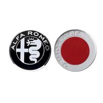 5 spalvų Alfa Romeo automobilio grotelių emblema Ženklelis Automobilio priekinių grotelių logotipas Alfa Romeo Giulietta Mito Giulia Stelvio Brera 147 156 159 NM3 For Alfa Romeo black