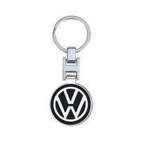 Naujas 2026 3D Metalinis Odinis Automobilio Raktų Pakabukas Raktų Žiedas Priedai Volkswagen GTI Golf Polo 6 7 Passat VW CC Tiguan T-ROC Jetta Taigo NC3 white