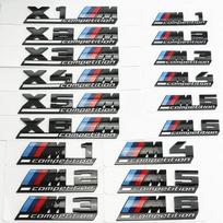 Blizganti juoda COMPETITION juosta su pabrauktu emblema BMW competition M1 M2 M3 M4 M5 M6 M7 M8 X3M X4M X5M X6M Automobilio bagažinės lipdukas bzdn55 X3M
