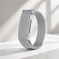 Google Fitbit Air Metalinė kilpa Magnetinis dirželis Nerūdijančio plieno tinklelio Pakeitimo apyrankė Išmaniojo laikrodžio juosta Apyrankės Aksesuarai sidabras