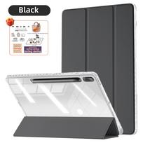 For Samsung Galaxy Tab Tab S10/S9 Plus 12.4 for Tab S6 Lite 10.4 S7 S8 11 S7 FE S7/S8 Plus 12.4 A9/A11 8.7 A9Plus/A11Plus Cover (Black,Tab S7 S8 11 inch) juoda