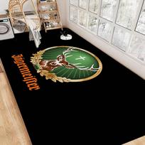 Jagermeisters Stačiakampis neslystantis namų minkštas vonios kilimėlis Priekinės durys Vidaus lauko kilimėlis Viešbučio dekoravimo kilimėlis 50x80cm