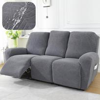 1/2/3 vietų recliner sofos užvalkalai svetainei Neslystantis fotelio užvalkalas Tampri spandex recliner užvalkalas Baldų apsauga 1 Seater tamsiai pilka spalva