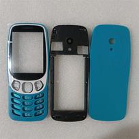 Skirta Nokia 3210 4G (2024 m) Pilnas mobiliojo telefono korpuso dangtelis + Angliškos klaviatūros atsarginės dalys Blue (B)