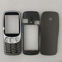 Skirta Nokia 3210 4G (2024 m) Pilnas mobiliojo telefono korpuso dangtelis + Angliškos klaviatūros atsarginės dalys Black (B)