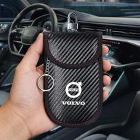 Faraday Cage Car Styling Key Signal Blocker Pouch Storage Remote Bag For Volvo V60 V40 XC40 XC60 XC90 T6 S60 C30 V50 V70 S90 AWD gray