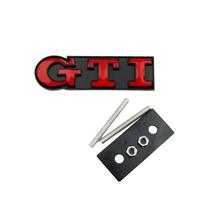 3D Metalinis GTI Logotipas Grotelių Emblema Automobilio Priekinė Ženklelis VW Volkswagen Golf MK3 MK4 MK5 Polo Passat Tiguan Jetta T-Roc Caddy black