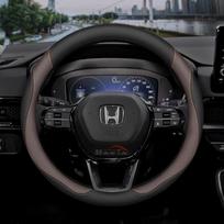 Odinis automobilio vairo užvalkalas Honda HRV CRV Civic Pilot City ZRV AC Freed AS Passport Interjero aksesuarams 2025 2026 juoda ruda spalva