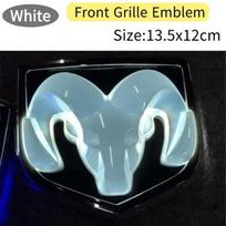Automobilio galinės bagažinės lipdukas Priekinės grotelių emblema Modifikuotas LED raudonas šviesos dekoras Dodge Badge RAM 1500 2500 Caliber Jcuv