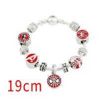 Žmogaus-voro apyrankė vyrams ir moterims, Pandora stiliaus apyrankė su pakabukais 19cm white