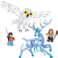 Harry's Magical World Owl Patronus Stag Spirit Building Blocks Toy Model 7214 Creative Gift for Boys