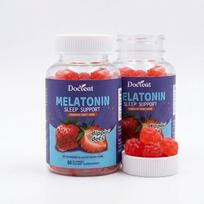 Dippin' Dots x Docteat Miego Guminukai: Braškių saulėlydžio kremo skonio melatonino papildas (60 guminukų) 2pack
