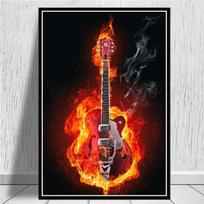 Gitaros Instrumentų kolekcijos Muzika Citata Drobė Tapyba Plakatai HD spaudiniai Sienos Menas Paveikslėliai Estetinis kambario dekoras Be rėmelio 40*60cm