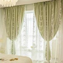 Nėrinių verpalai ir audinys Dvisluoksnis užtemdymas Princess Wind French Svetainė Miegamojo šilumos izoliacija Užtemstanti dekoratyvinė užuolaida W150*H250cm žalia