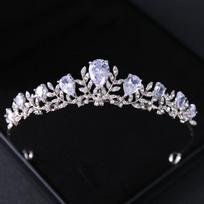 Sidabro spalvos krištolinės nuotakos tiaros ir karūnos kalnų krištolo išleistuvių princesės karūna tiara moterims vestuvių plaukų aksesuarai papuošalai black