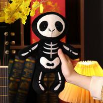 Skeletonas Bobas Pliušinė Lėlė Skeletas Pagalvė Pliušinis Žaislas 40cm   0.27kg