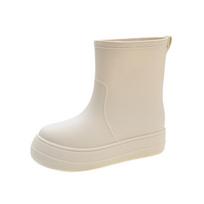New Women's Mid-calf Waterproof Anti Slip Work Rubber Shoes Anti-slip And Wear-resistant Outdoor Fishing Rain Boots Size 36-41 38-39