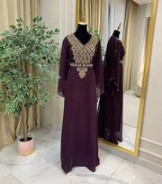 Farasha Dress Long Gown Ramzan Eid SALE Georgette Moroccan Dubai Kaftan Abaya FREE SIZE
