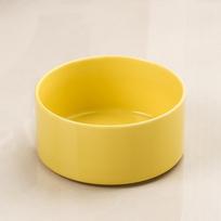 Juodas Keraminis Apsiverčiantis Katės ir Šuns Maisto/Vandens Dubenėlis Glossy Milk Yellow Single Bowl yellow