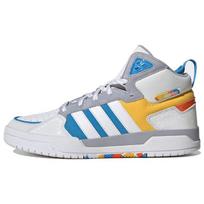 Adidas Neo 100Db Mid Synthetic Leather Fashion Slip Resistant Durable High Top Skate Shoes Women Skate Shoes White GY4796 37⅓ gray