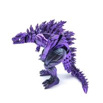 3D Spausdinimo Raumenų Dinzaurų Žaislai Sąnariai Judantys Kūrybiški Stalo Dekoriniai Papuošalai Imitacija Gyvūno Dinzaurų Modelis Berniuko Dovana 18cm purple