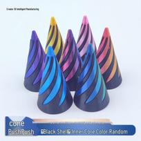 3D besisukantis virbalas žaislas: Švietimo dekompresijos spiralinės struktūros piršto galiuko ornamentas blue