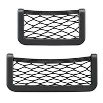 Large Storage Net Bag 20*8cm, Car, Car Supplies Storage, Car Mesh Miscellaneous Storage Net Bag Medium-sized opp  1pc black
