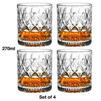 4 vnt. madingi viskio taurės, škotiško viskio, burbono, kokteilių, romo, patvarios viskio taurės 160-360ml