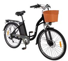 DYU C6 Elektrinis dviratis 350W variklis, 36V 12.5Ah išimamas akumuliatorius, maksimalus nuvažiuojamas atstumas 40-70KM, 26*1.95 colių padangos E-dviratis 36V 12.5Ah juoda