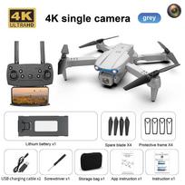 2025 NAUJAS K3 RC Dronas 4K HD Fotografavimas iš oro Viena/Dviguba kamera Wifi FPV Kliūčių vengimas Gravitacijos jutikliai Kvadkopteris Sulankstomas lėktuvas Kvadkopteris Single camera 1 battery pilka