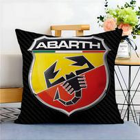 A-AbarthS-S LOGO Pagalvės užvalkalas Automobilio pledo pagalvės užvalkalas Sofai Automobiliui Kalėdinė dovana 40x40cm 45x45cm 12x12Inch black