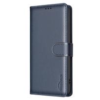 Verslo odinis dėklas Nokia G42 G22 C32 C22, atverčiamas piniginė, kortelių laikiklis Nokia G22 mėlyna