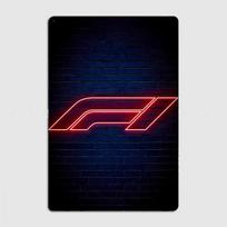 Formula1 Neono Metalo Ženklas Plakatas Garažas Svetainė Sienų Dekoras Neono Ženklas Kino Gyvas Pasirinktinis Skardinis Vintažinis Namų Dekoras 20x30cm（7.8x11.8inch） blue