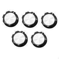 5Pcs Air Fryer Replacement Knob Pressure Cooker Part, Ergonomic Shaft Oven Timer black