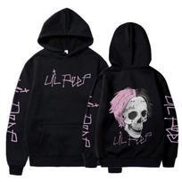 Reperis Lil Peep Cry Baby Hoodies Vyriški Drabužiai Mada Vintažiniai Hip Hop Stiliaus Per dideli Džemperiai Gotikiniai Harajuku Megztiniai Streetwear S black