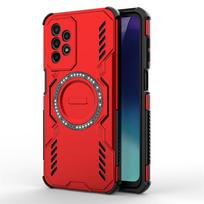 For Samsung Galaxy A23 Case Samsung A23 Anti-knock Magnetic Adsorption Wireless Charge Back Cover For Samsung A23 Case 6.6 inch Galaxy A23 4G raudona