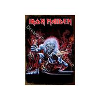 Iron Maiden Book of Souls Oficialus metalinis skardinis ženklas 8x12 colių, Vintažinis roko grupės plakatas Sienos menas Barui, Pub'ui, Vyriškam urvui, Namų dekoravimui 20x30cm（7.8x11.8inch）