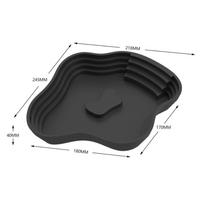 Naujas plastikinis vėžlių vandens baseinas, dvipusis naudojimas, įvairių dydžių, varlių maudymosi baseinas, laiptuotas dizainas, naminių gyvūnėlių maisto dubenėlis, roplių buveinė