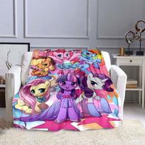 „My Little Pony“ antklodės „Unicorn“ flanelinės antklodės „Super Minkštos“ antklodės „Sofos sofos“ Svetainės Animacinių filmų antklodės 75x90cm
