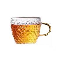 Hammer teapot set Household filter tea maker Retro glass teapot High temperature resistant teapot brown