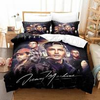 Tokio Hotel Patalynės Komplektas Viengulis Twin Pilnas Karalienės Karaliaus Dydžio Lova Suaugusiems Berniukų Miegamojo Antklodės Užvalkalų Komplektai 3D Spausdinimas Anime 70x133cm 3pcs black