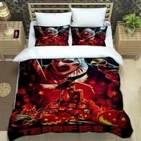 Baisusis Terrifier patalynės komplektas 3D spausdintas Tinka miegamajam Antklodės užvalkalų komplektas Su pagalvių užvalkalais Vaikams Namų tekstilė 70x133cm 3pcs