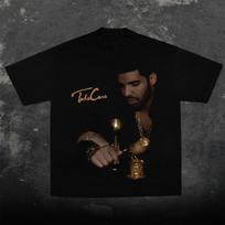 DRAKE marškinėliai vyrams Grafiniai marškinėliai Viršutiniai drabužiai Vyriški drabužiai Medvilniniai vyriški marškinėliai Nauji marškiniai ir marškinėliai Y2K Oversize Aukštos kokybės S black