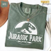 Juros periodo parko marškinėliai, Vintažiniai dinozaurų marškinėliai, Retro Juros periodo parko gerbėjo dovana Unisex marškinėliai M gray