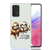 Gyvūnas Mielas Animacinis Tinginys Kavos Telefono dėklas Skirta Samsung Galaxy A17 A16 A14 A15 A13 A57 A56 A54 A55 A53 A37 A36 A34 A35 A33 A26 A Samsung A15