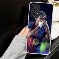 L-Lamine Y-Yamal 19 dėklas Samsung Galaxy A52 A42 A32 A22 A12 A51 A50 A02S telefonui A41 A31 A21S A40 A30S A20E A10S A71 Samsung A72 gray