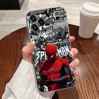 Marvel Žmogus-voras Komiksai Skaidrus telefono dėklas iPhone 17 Pro Max 17E 11 12 13 14 15 16 Pro Max Plus 17 Air 16E 7 Minkštas dėklas iPhone17 Pro Max
